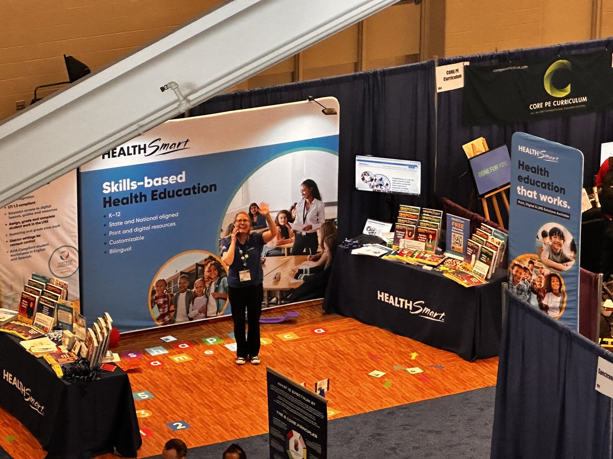 Good morning #SHAPECleveland! On your way to or from the @SHAPE_America #HealthEd Coffee Talks this morning, stop by booth 100 to chat with @ETR_LisaEdelman @Greg_Congleton & @JamieSparksWSCC about how @HealthSmartK12 can transform #skillsbasedhealthed for you and your students!