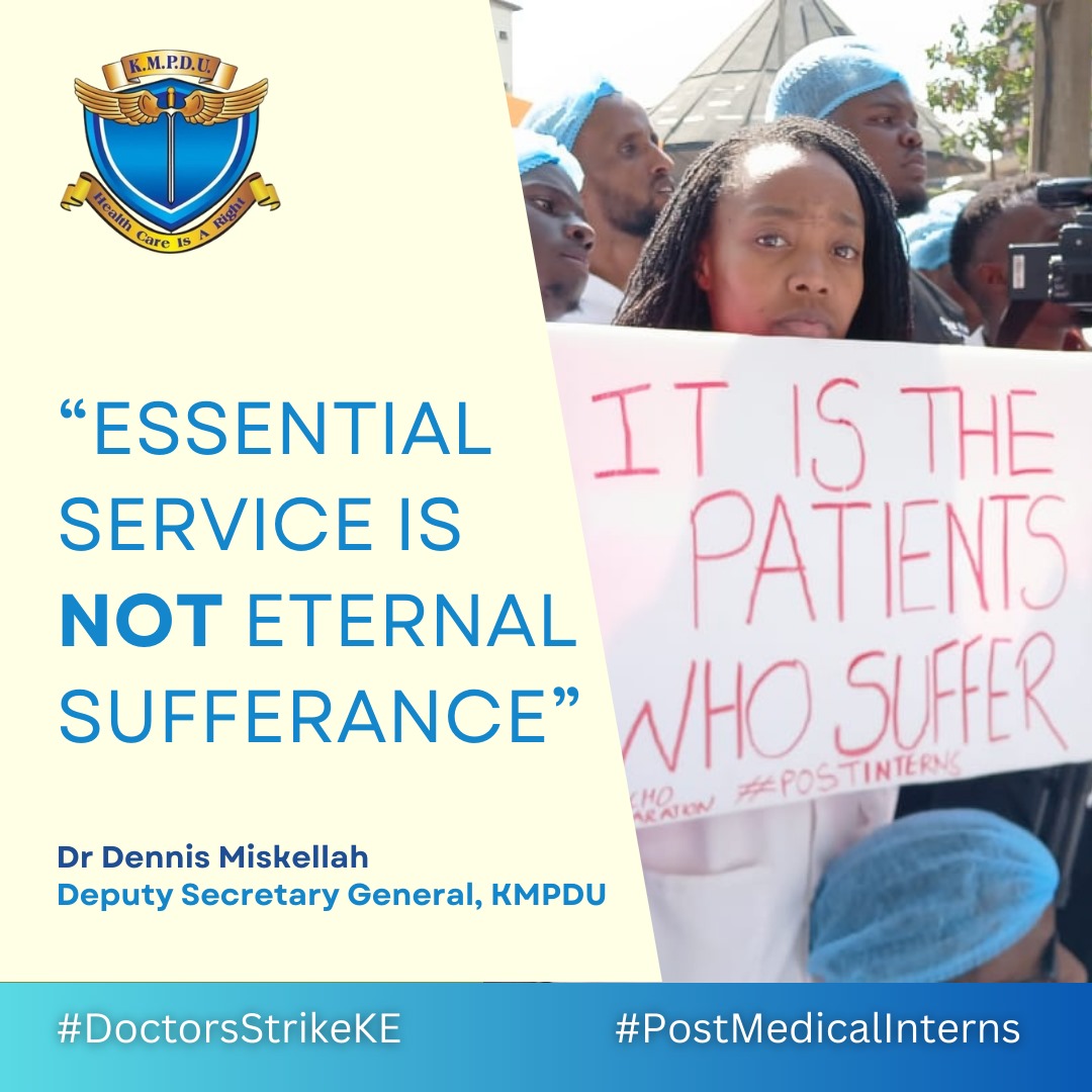 DrKiprono's tweet photo. We need interns posted
Postinternship posting
Postgraduate training
 #DoctorsStrike #PostMedicalInterns #TrainDoctors #EmployDoctors #PromoteDoctors https://t.co/OXsQgKZCAl