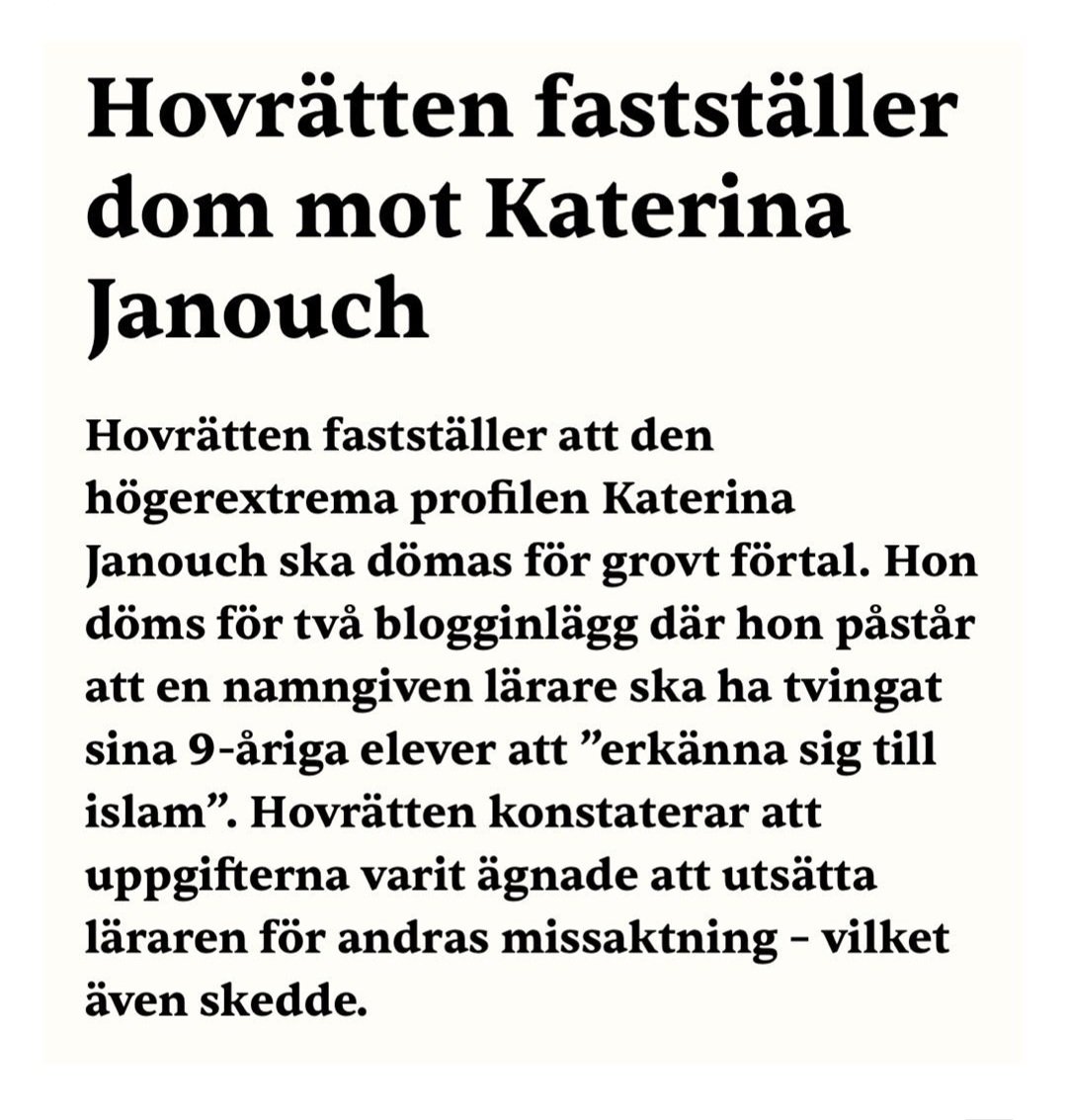Skönt, borde inte hon utvisas nu, eller gäller det inte högerextrema?