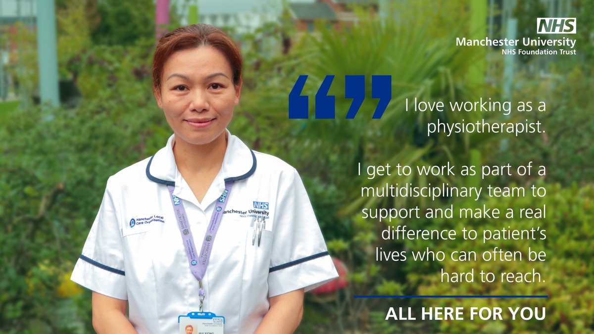 LCO AHPs (@lco_ahps) on Twitter photo Exciting opportunity available in <a href="/southmcr_rehab/">South Manchester Integrated Community Rehab</a> on our Band 6 Specialist Rehabilitation Physiotherapy Rotation. A popular rotation which spans acute and community rehabilitation services <a href="/MFT_CSSAHPs/">AHP's at MFT</a> Closing 26/03/2024 ☎️Louise Rowley 0161 217 3936
mft.nhs.uk/careers/search… Exciting opportunity available in <a href="/southmcr_rehab/">South Manchester Integrated Community Rehab</a> on our Band 6 Specialist Rehabilitation Physiotherapy Rotation. A popular rotation which spans acute and community rehabilitation services <a href="/MFT_CSSAHPs/">AHP's at MFT</a> Closing 26/03/2024 ☎️Louise Rowley 0161 217 3936
mft.nhs.uk/careers/search…