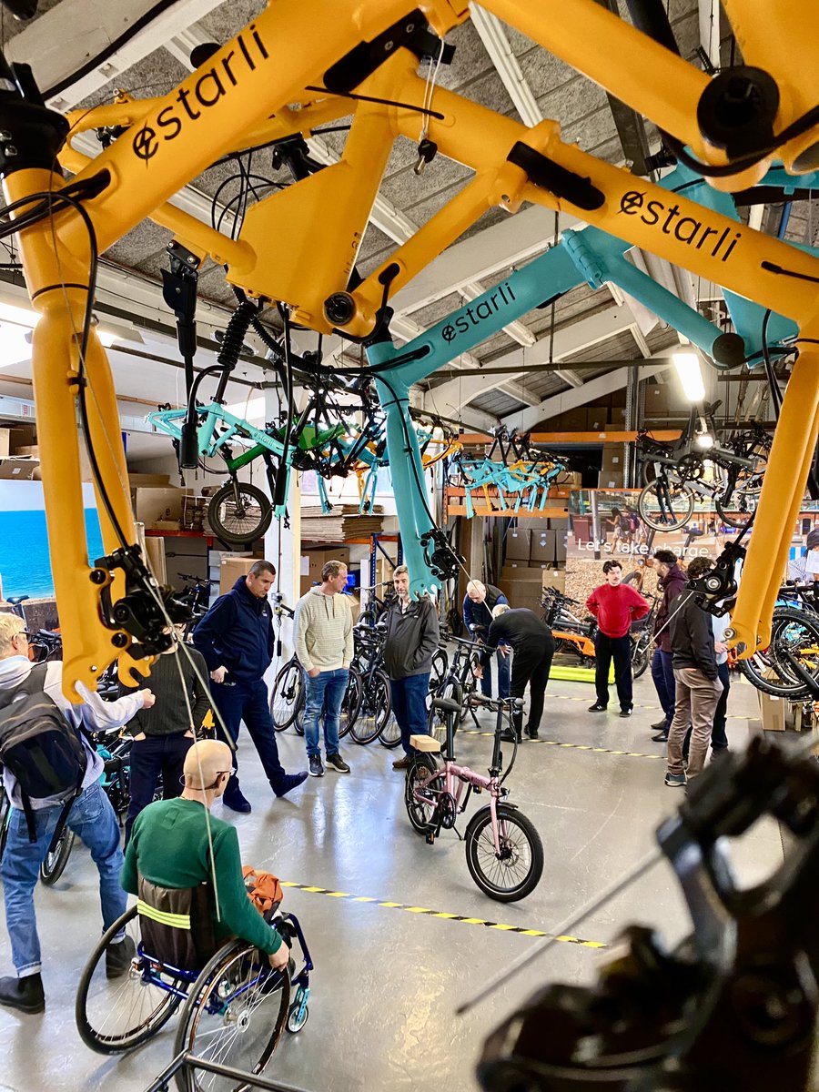 Great morning welcoming the All Party Parliamentary Group for Cycling &amp; Walking to the factory 👷‍♂️

Talking all things #activetravel with some new like-minded friends 👋⚡️

#ebike #ebikes #electricbikes #ebikeshop #ebikesofinstagram #ebikefactory
