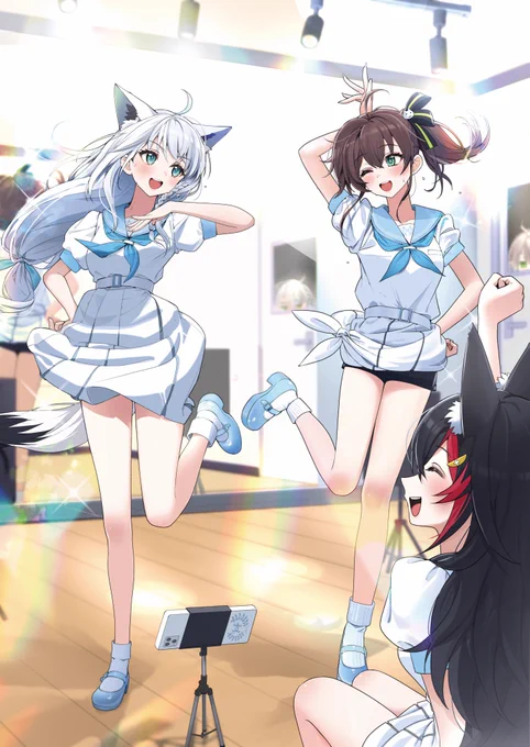 「ほろはにヶ丘高校の日常 」ファンアート企画にて受賞作品に選んで頂きました 「hololivefesEXPO24」にて展示頂けるそうなので、良かったら足を運んで頂けると嬉しいです 