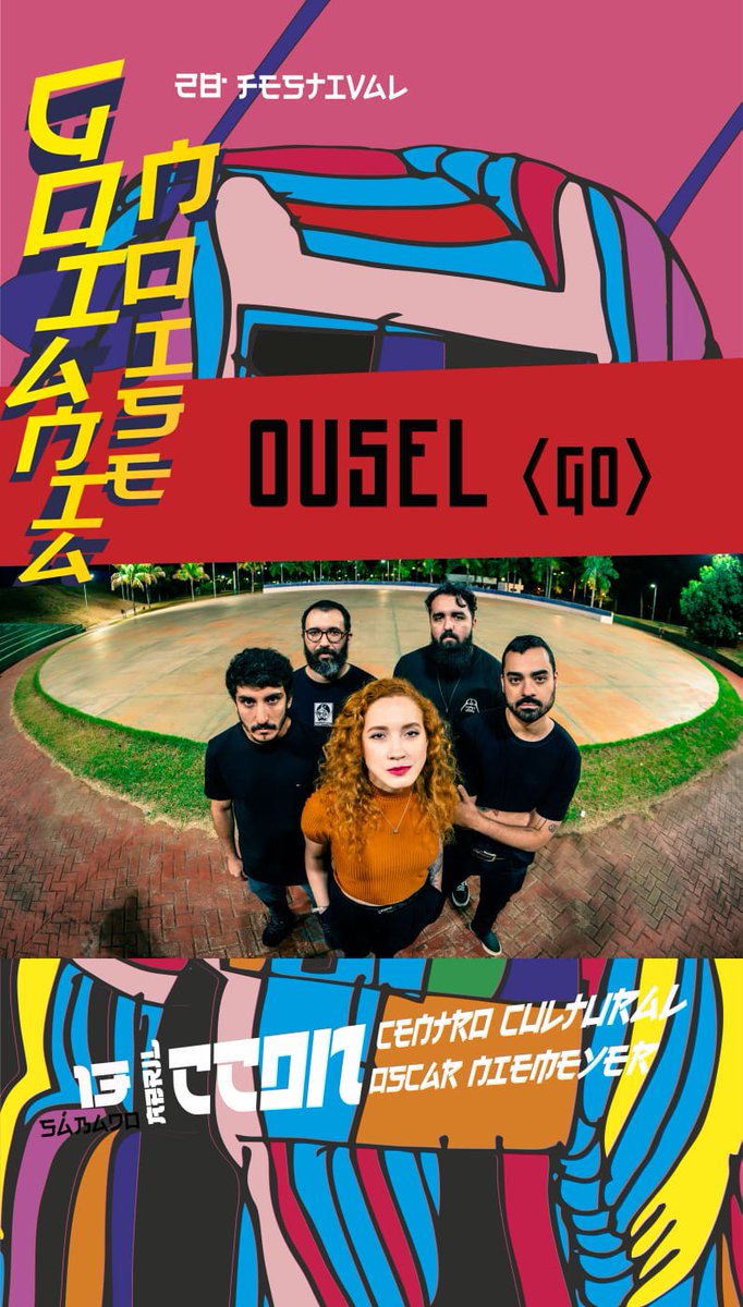 Nos vemos em Abril no Goiânia Noise Festival! 🫂✨