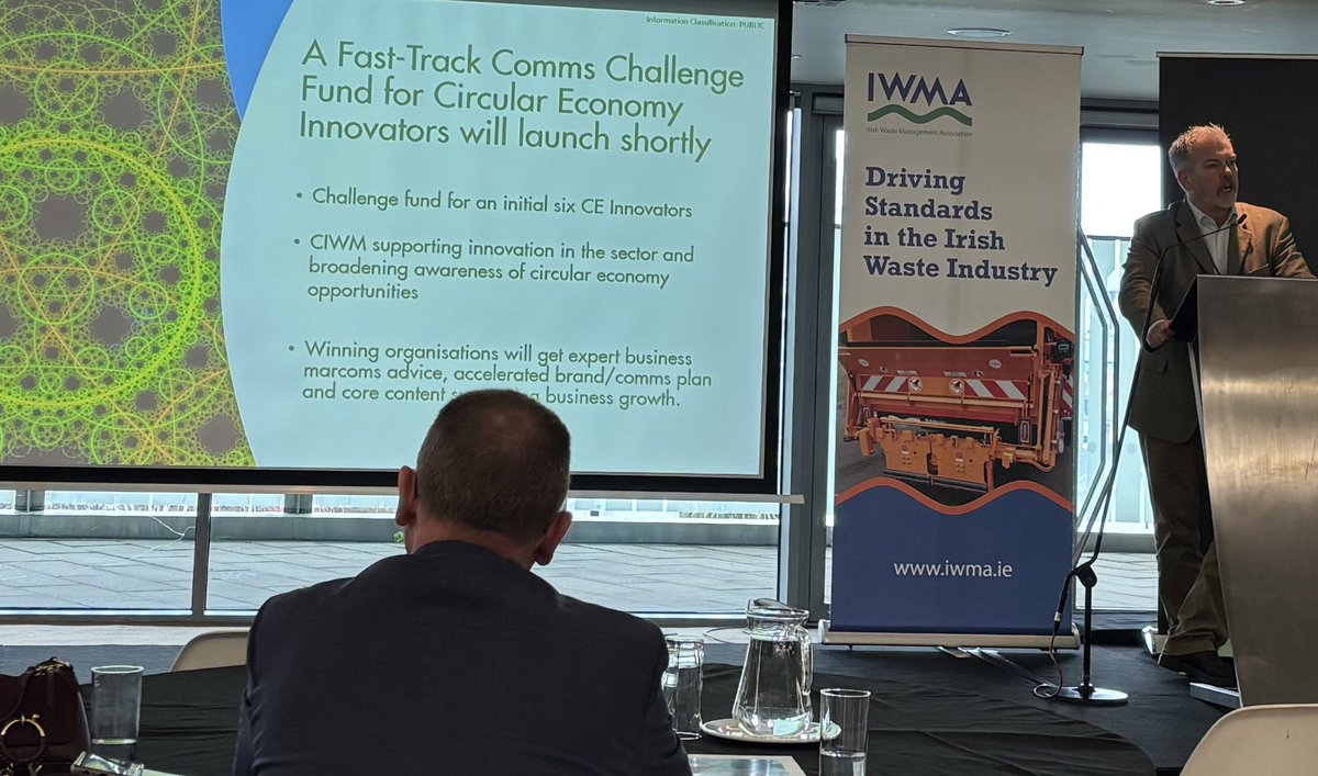 Delighted so see @CIWM launch a brilliant challenge fund initiative today to fund six #circulareconomy innovators with a fast track marketing and communications programme. Proud that CIWM will help CE businesses tell their stories.