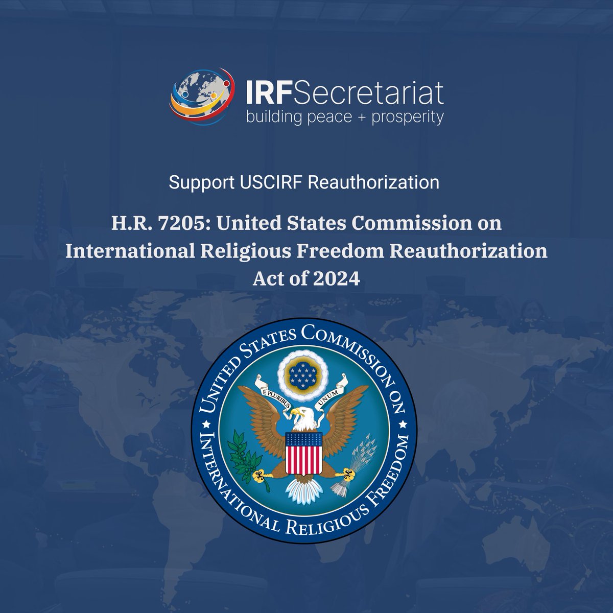 The @IrfRoundtable has sent letter signed by 150 people & orgs urging Congress to reauthorize @USCIRF by passing 'The US Commission on International Religious Freedom Reauthorization Act of 2024' sponsored by @SenMarcoRubio & @SenatorCardin. Thanks to effort led by @AniaSineva.