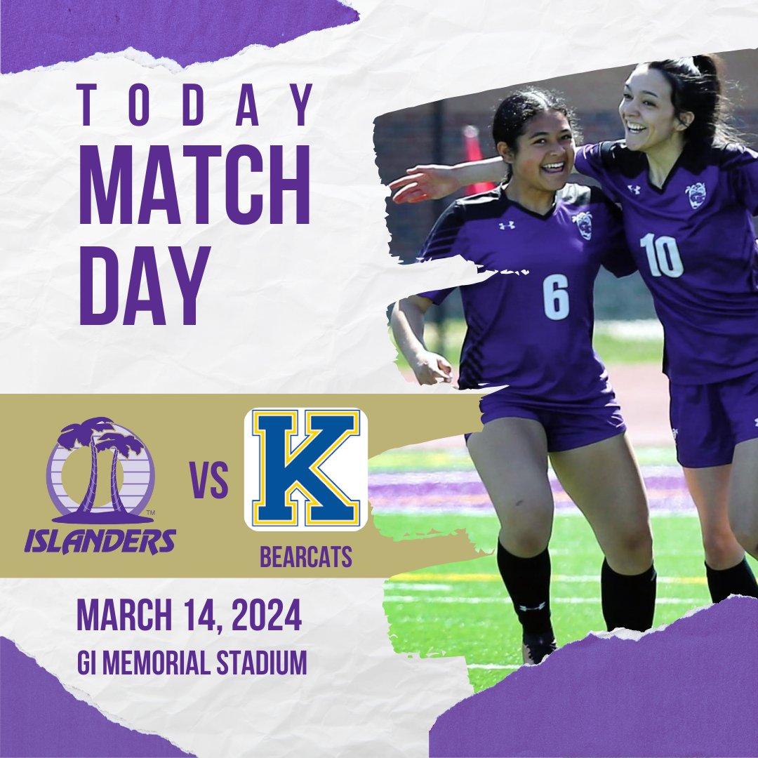 First game of the season! JV plays at 4:30 at Webb Road Fields and Varsity at 7 at GI Memorial Stadium. See you there!