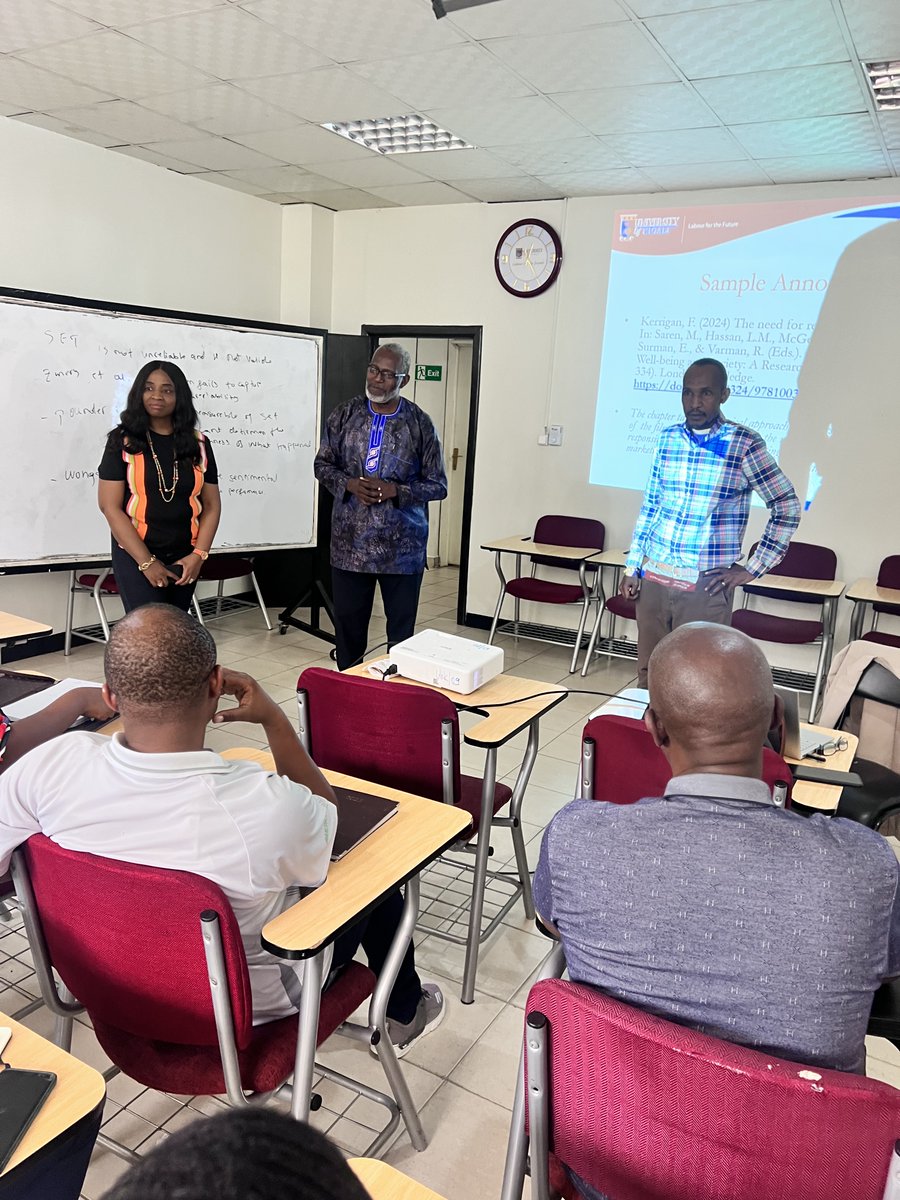 It was a pleasure welcoming Professor Olusegun Yerokun, Deputy Vice-Chancellor, Rwanda Institute for Conservation Agriculture (RICA), to Professor Nnamdi Madichie's Research Methods #class for the MA in Public Policy and Management #students at the @UnivOfKigali on 10/3/24.