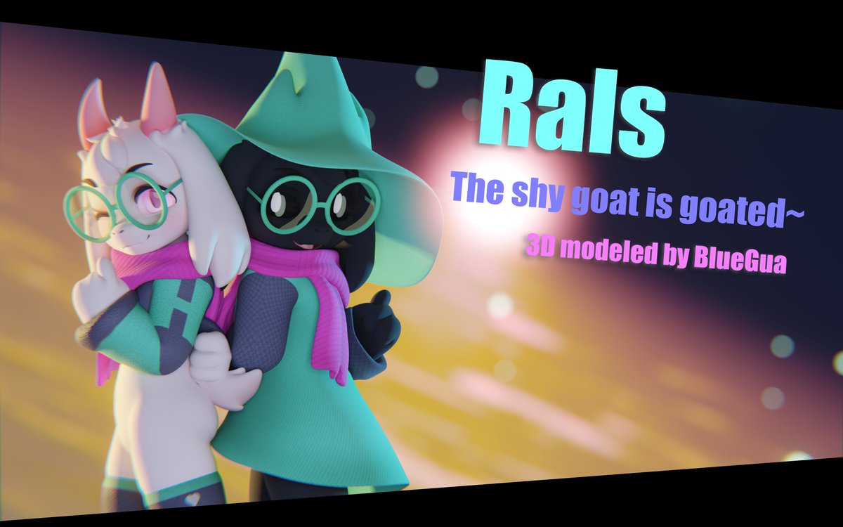 Sad Ralesi Baaaaa~ Rals the shy goat is now up in all booth/gumroad/patreon~ Thank ...