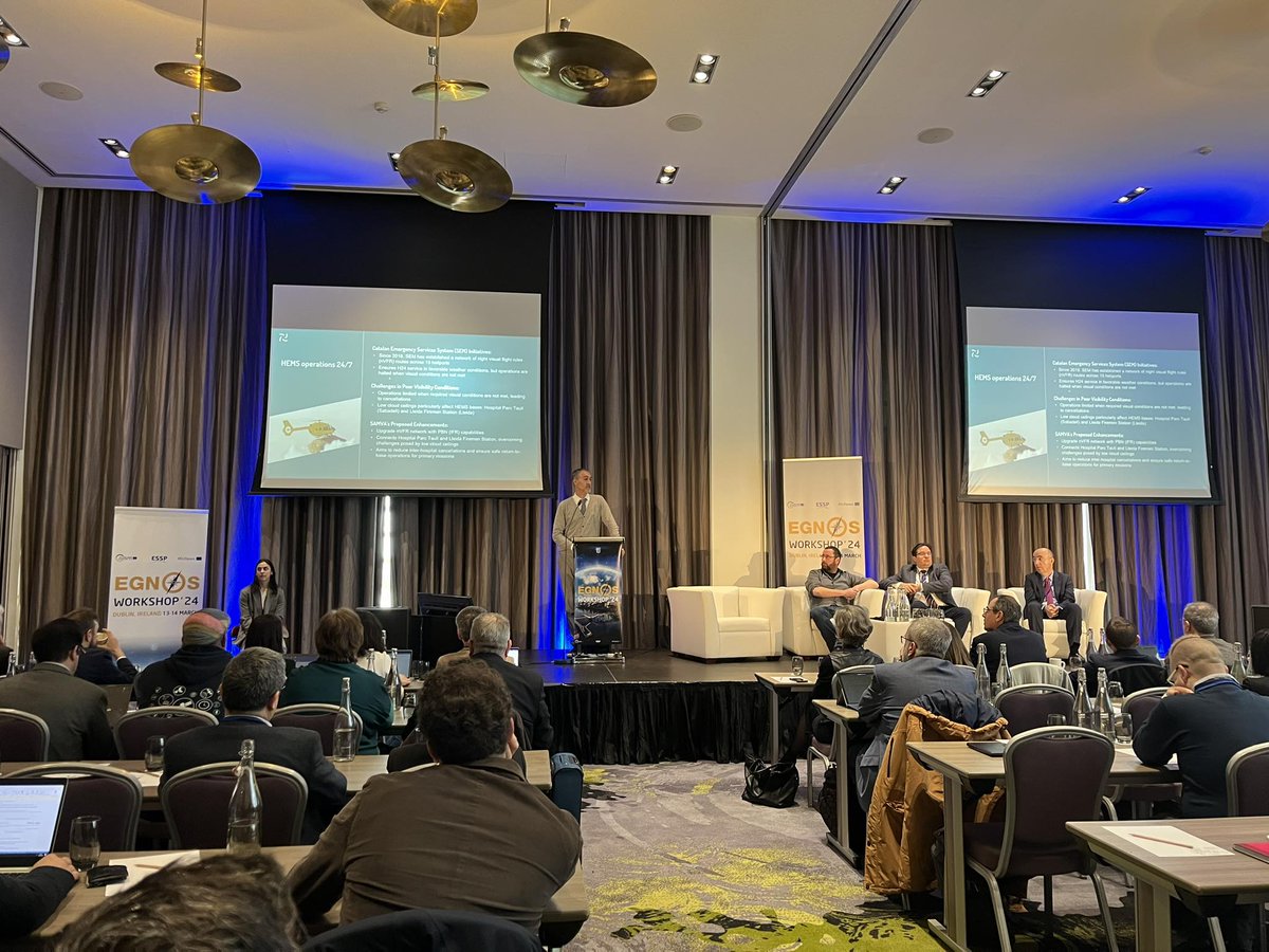 Today at the EGNOS Workshop '24 in Dublin

We showcased SAMVA's commitment to fostering the adoption of EGNOS technology within the provision of rotorcraft services, with a vision toward seamless integration of VTOL autonomous aircraft.