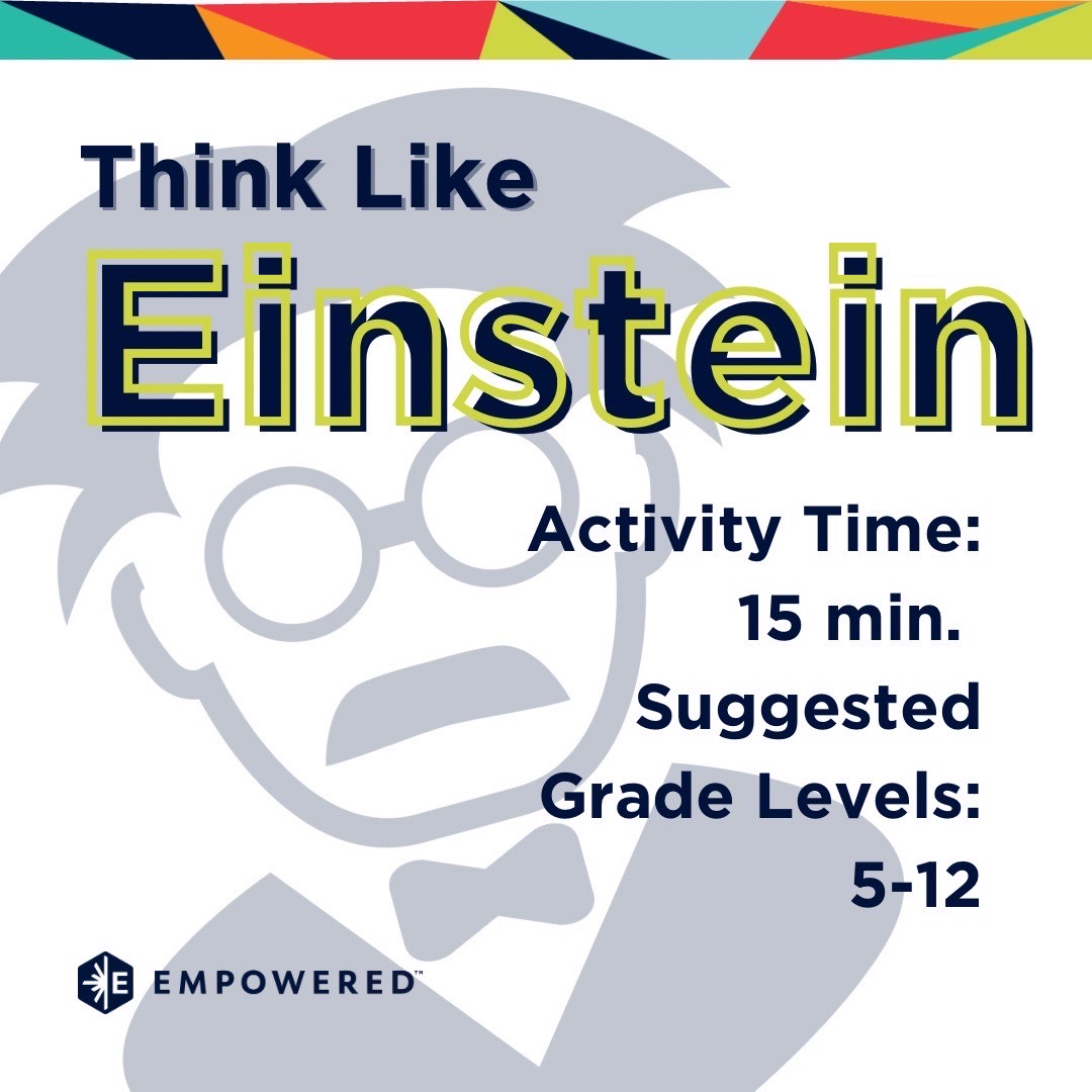 teachempowered's tweet photo. In honor of Einstein's birthday, why not check out our Think Like Einstein classroom activity?
https://t.co/EyKLJISjFi
#Einstein #ClassroomActivity #TeacherTips #Teaching #Learning #TeacherLife https://t.co/34H8khbXWO