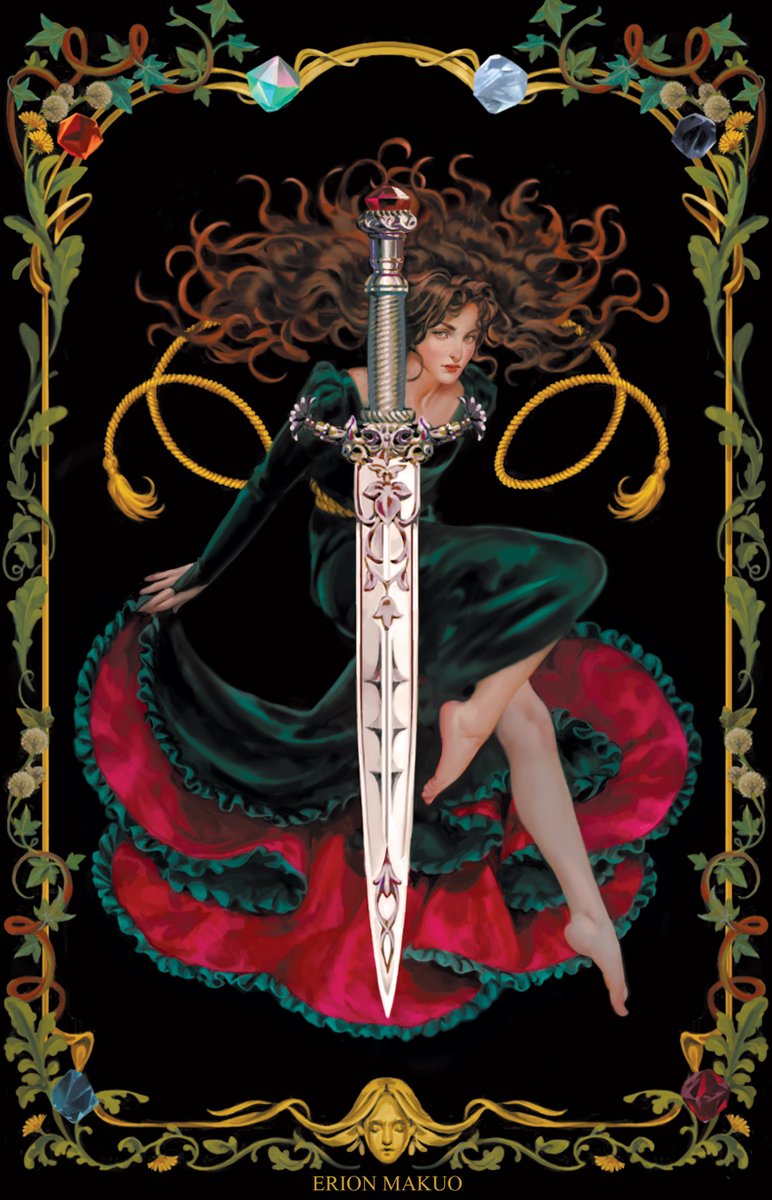 Cover art for SERVANT OF EARTH, first in dark and sensual Fae romantasy series from <a href="/MsSarahHawley/">Sarah Hawley</a> and <a href="/AceBooksPub/">Ace Books</a> 

AD: Katie Anderson (IG: heart_shape)

Very thankful for the opportunity to paint some of my favourite things! Dresses, flowers, daggers: a winning combo ♥️