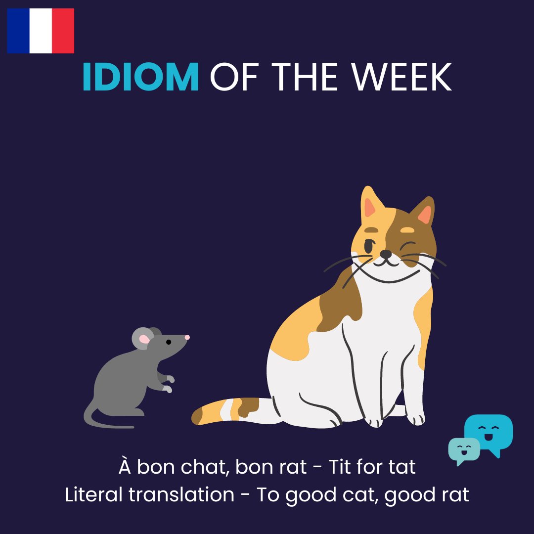 🎉 Idiom of the Week 🎉
This week is French!

#idiom #french #languagenut #mfl #classroomideas #mfltwitterati