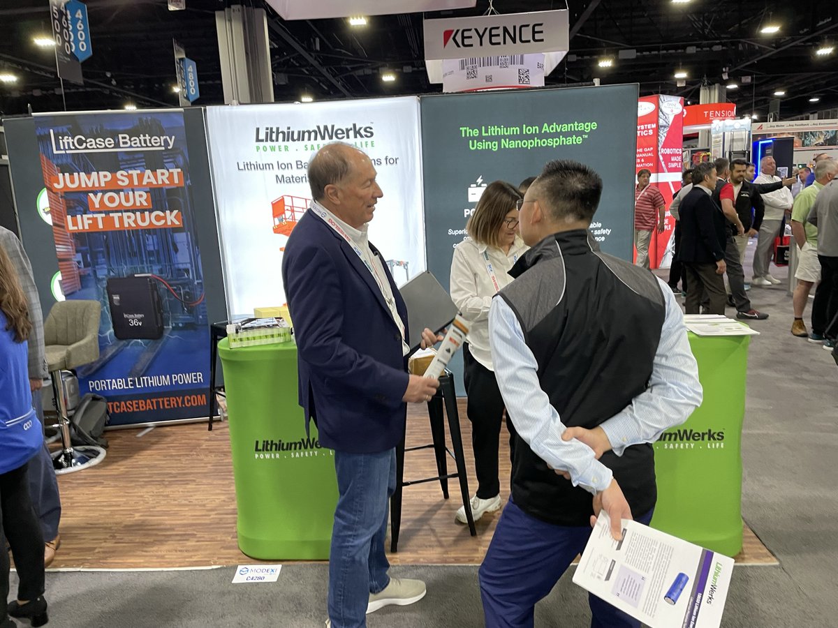 We've had a great show at #MODEX2024 so far. Please stop by if you haven't had a chance yet to check out the newest innovations in #lithiumionbatteries #LFP at Booth C4280.