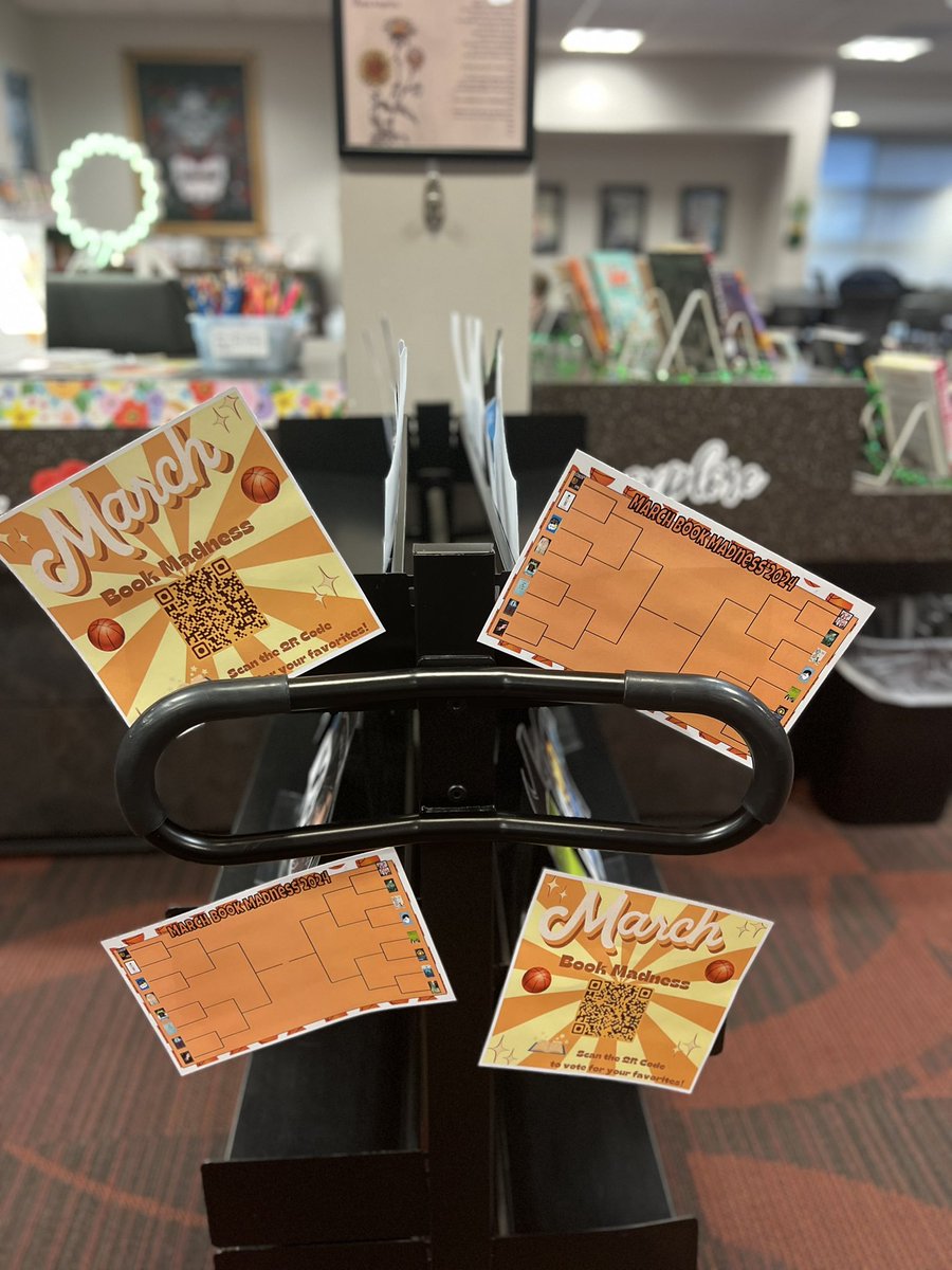 HHS_LMC's tweet photo. It’s March Book Madness!!! Here are the Sweet Sixteen. Which books will move on to the Elite Eight? @dix_stephanie @BlackcatMatt https://t.co/zlpLhTIkjc