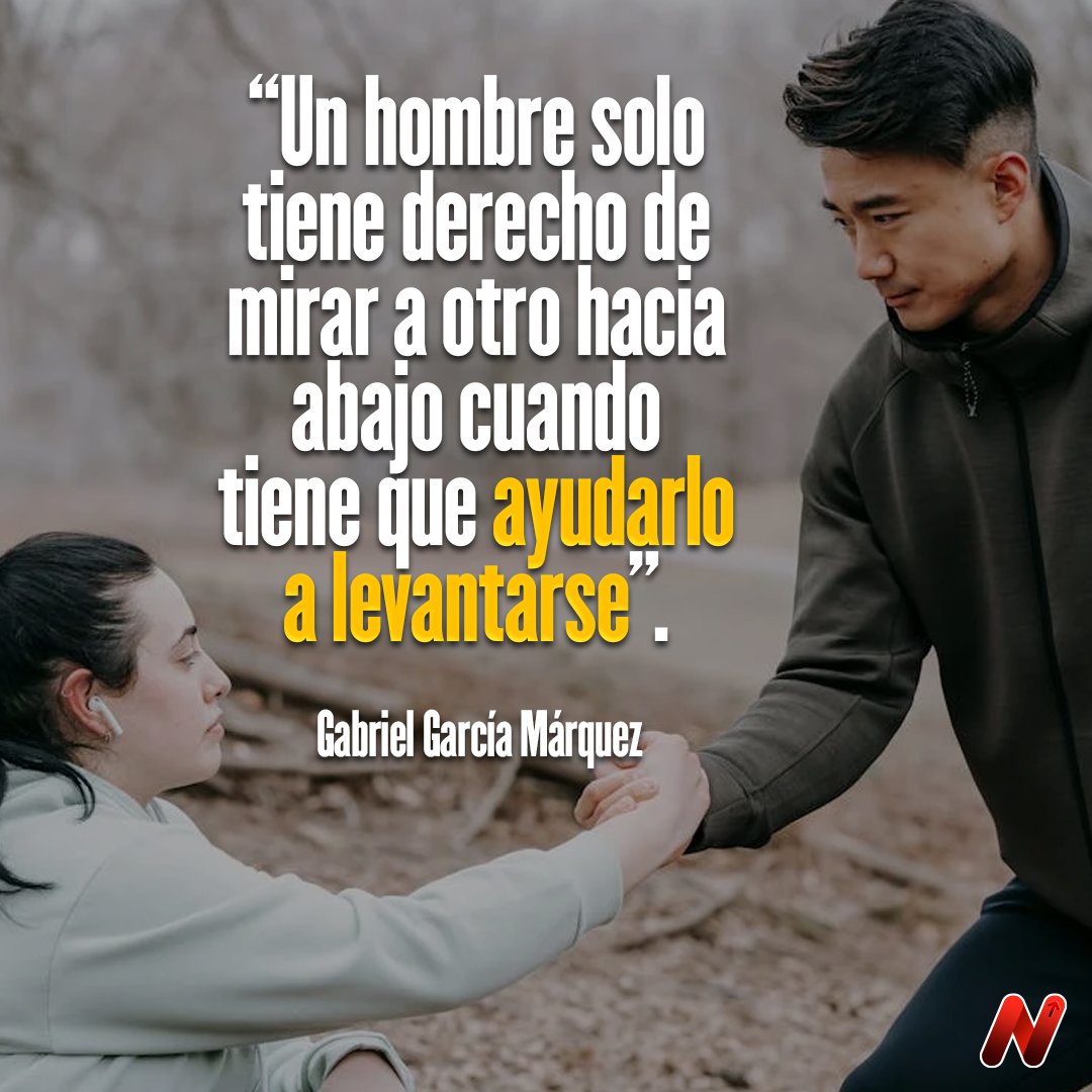 "Un hombre solo tiene derecho de mirar a otro hacia abajo cuando tiene que ayudarlo a levantarse". #emprendedores #negocios #negociostart #motivacion #frasesmotivadoras