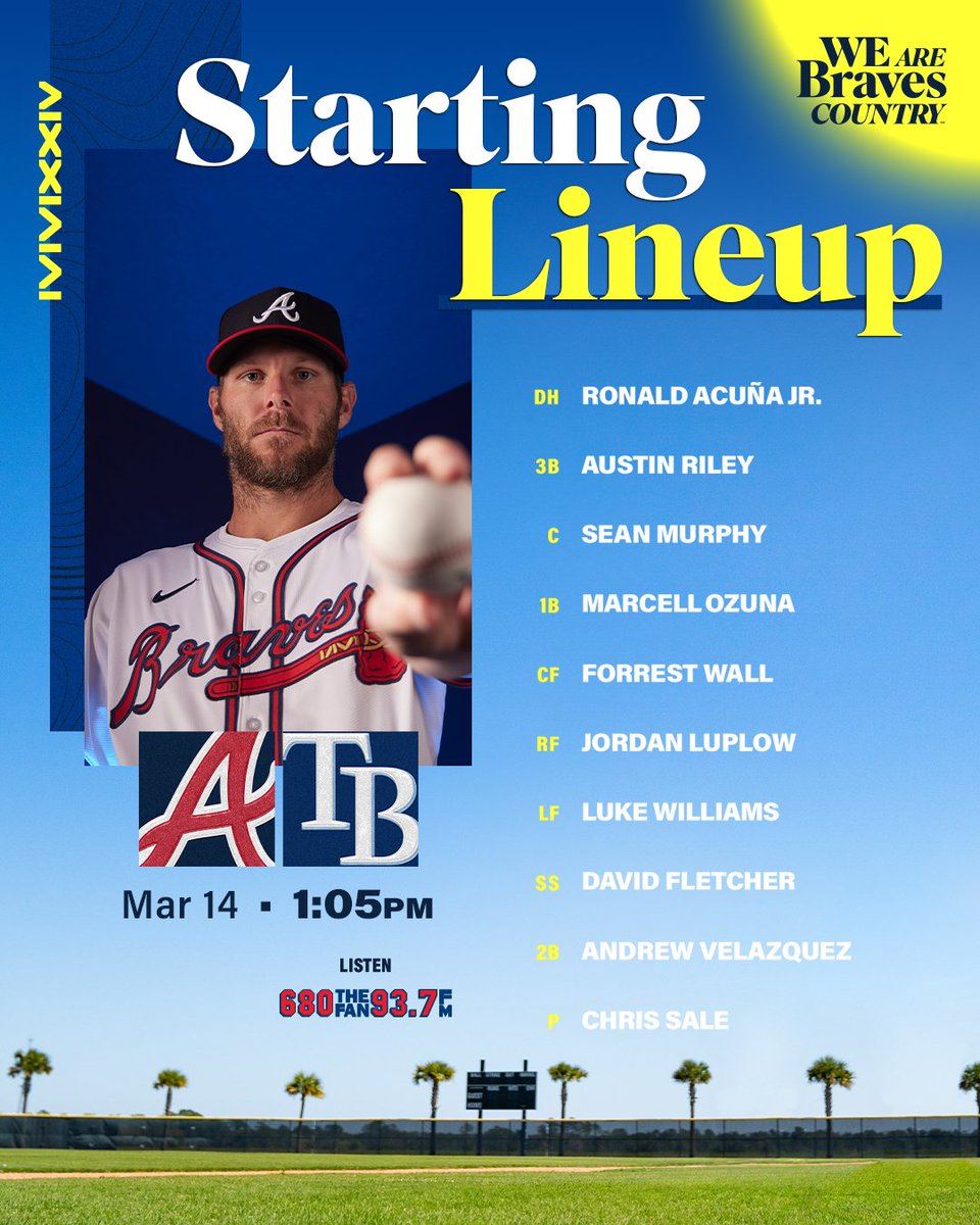 Braves's tweet photo. Thursday afternoon baseball on deck!

#BravesST https://t.co/qDyXIcmWbF