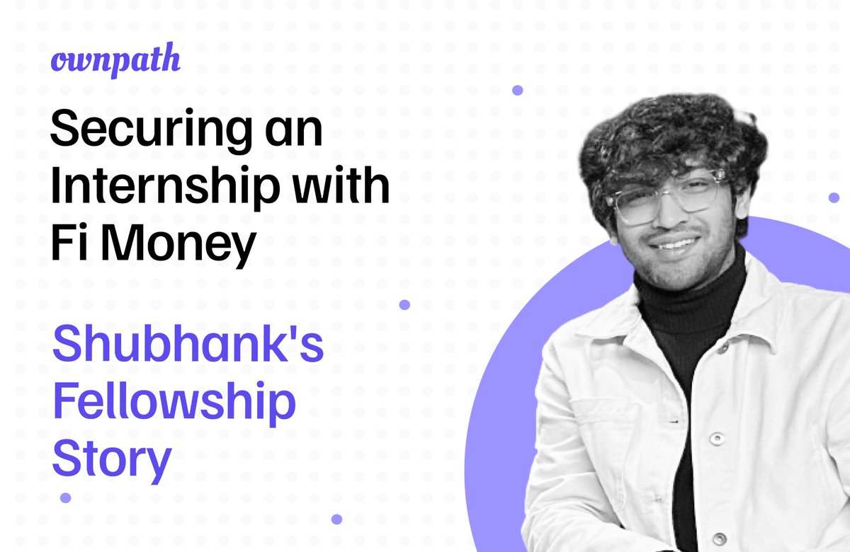 The career trajectory of <a href="/_shubhank_/">Shubhank Sharma</a> took an unexpected turn – from engineering to product design.

His journey, though just starting, is already gaining momentum with a placement at <a href="/Bank_on_Fi/">Fi Money</a>! We’re proud of the progress he made during his time at the Product Design