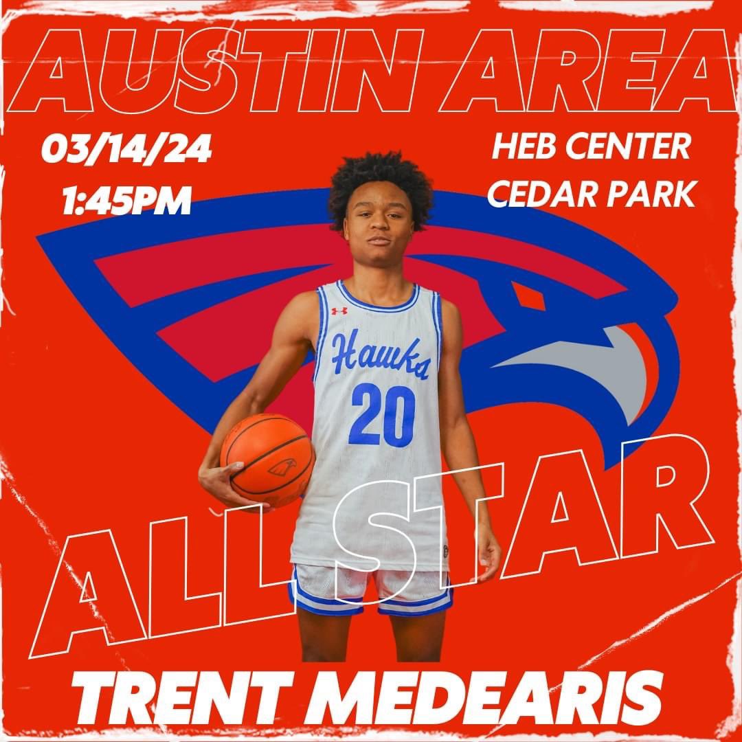 GOHAYSHAWKS's tweet photo. Wishing Jivana and Trent a great All Star Game today! Our Hawk Ambassadors will compete today at the HEB center- have fun Hawks! @CaceresJivana @TrentMedearis @lady_hays @HaysHSmensbball @Hays_Hawks https://t.co/6Oh7vbYqZf
