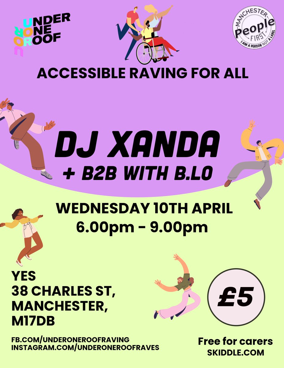Our next party with @firstmcr We are so excited to have the one and only DJ XANDA take over to decks all night long this time, with a special b2b with b.lo for the closing hour of the night. Tickets on sale now --> skiddle.com/e/38140649
