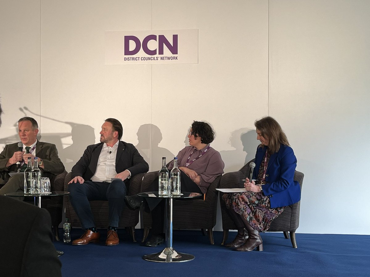 #DCNconf2024 underway with a discussion on tackling climate change - ‘We need to be challenging our residents about the impact of how you live on your children and grandchildren’ says @MidSuffolk leader Andrew Mellon
