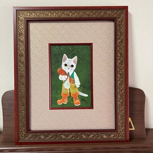 cozou_sha's tweet image. 早稲田　ドラードギャラリーにて
開催されます
『第1回グリムアート展』に
参加させて頂きます

よろしくお願い致します
(*´-`)

#猫
#ながぐつをはいたねこ
#アクリルガッシュ