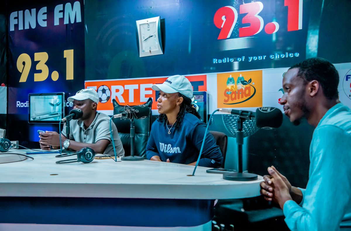 TRCF078's tweet photo. Thrilled for the opportunity! Our @JoseUmulisa founder was live at  URUKIKO, the sports show on Fine FM, sharing firsthand experiences from her recent trip at BNP Paribas Open. 🎾🎤#TennisInsights #FineFM #TRCF @AuroreMimosa @CharlesHaba @tennis_rwanda @rafael  @Rwanda_Sports https://t.co/8GUgvUYPve