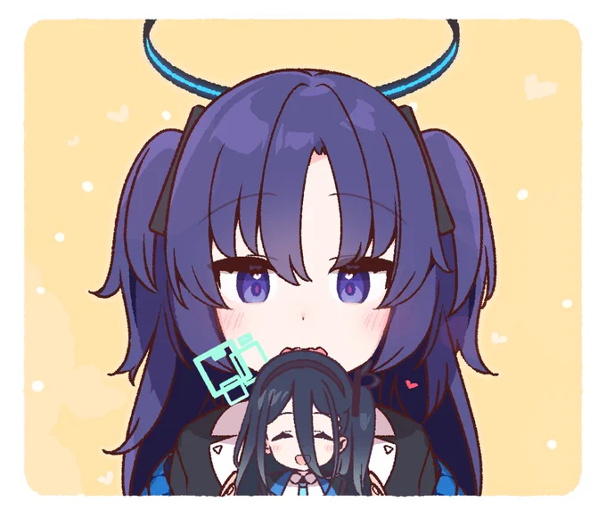 ユウカさんとちっちゃなアリスちゃん #ブルアカ 