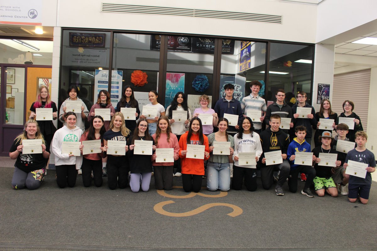 The Spectacular Scotties Award is presented to a Ballston Spa High School student who demonstrates behavior that promotes good character. This individual is considered to have gone above and beyond to set a good example for their peers. Congrats to the February winners!!