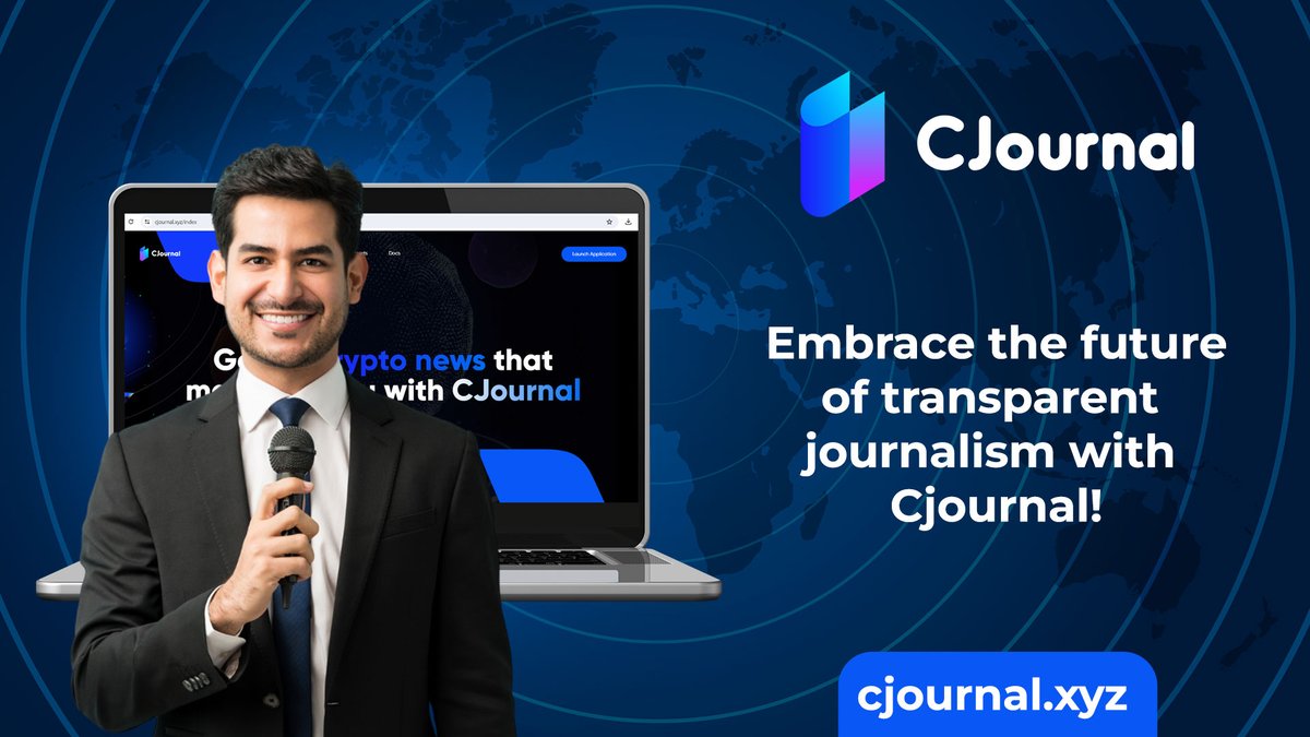 🔵 Embrace the future of transparent journalism with #Cjournal! 🔵 Our decentralized platform empowers anyone to become a publisher, free from traditional media constraints. 🔵 Experience objective, accurate news powered by blockchain technology. $CJL $UCJL