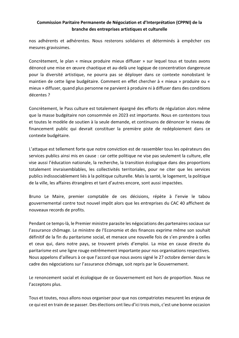 ciesdecreation's tweet photo. Communiqué des organisations du spectacle vivant public sur la suppression des crédits du Ministère de la Culture
https://t.co/h54D6SO5y1 
#servicepublicdelaculture https://t.co/ABKQ3FuWL7