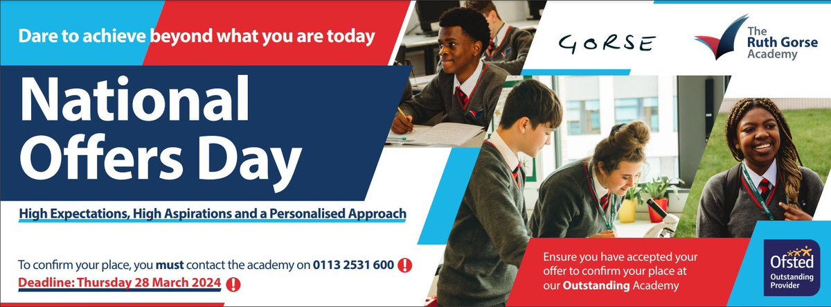 📢Don't forget to call us and confirm your child's Y7 place for the 2024-2025 cohort! #nationaloffersday #newyear7 #community #newstart #trga #DareToAchieve