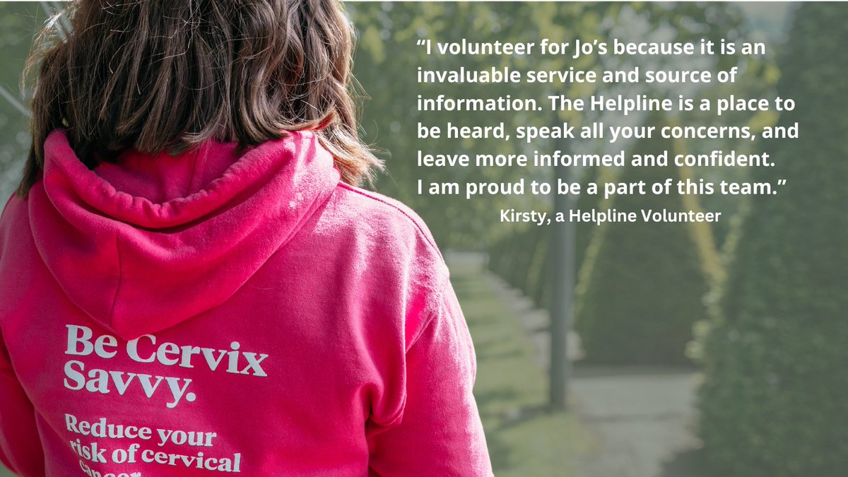 Going through #CervicalCancer or #Cervical #CellChanges can be very isolating and sometimes it's just good to hear a friendly voice. Could you be that voice? Find out more about becoming a Helpline volunteer 👉 bit.ly/2KGqlPh ☎️