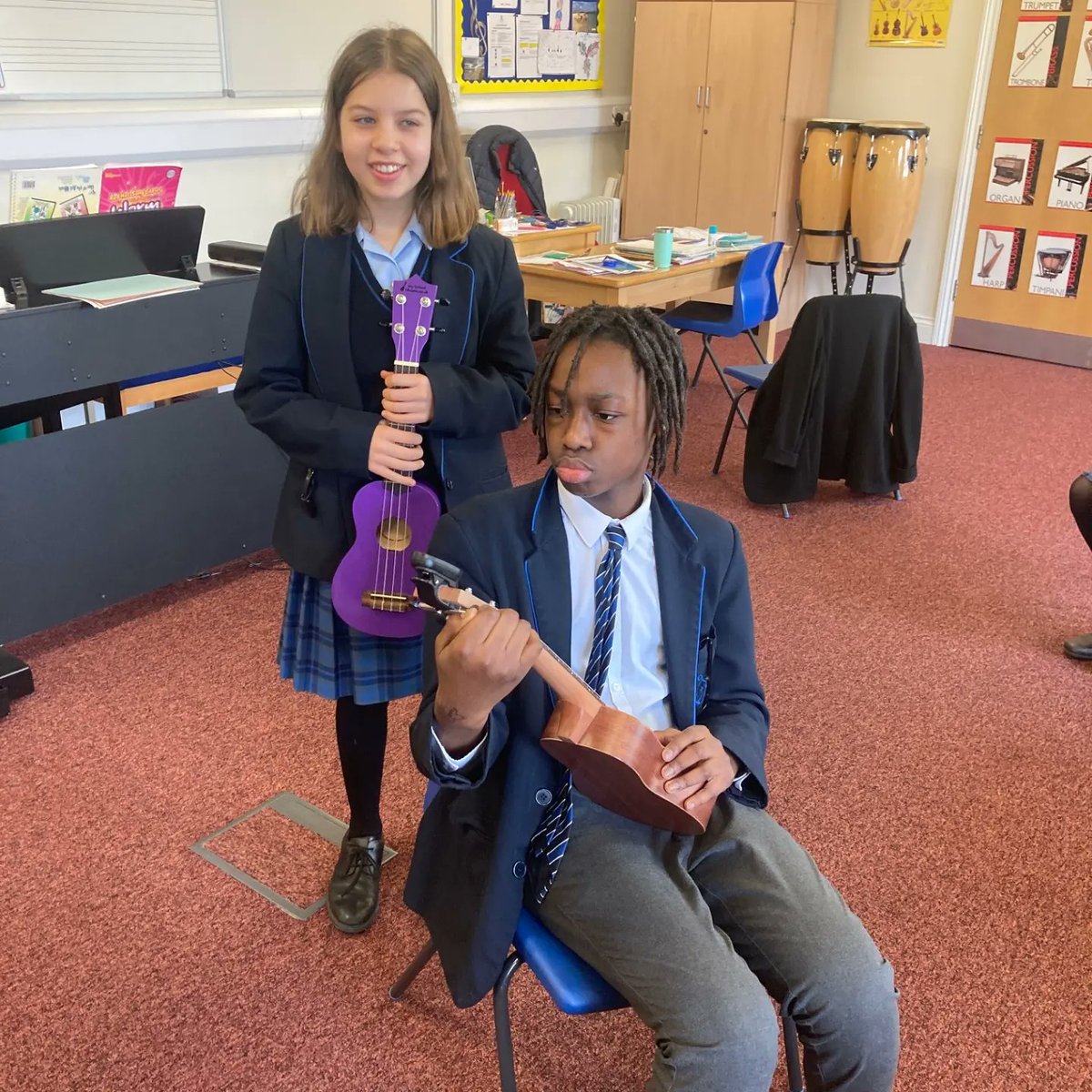 Thank you to our PTFA for our brand new colourful ukuleles for the music department 🎶