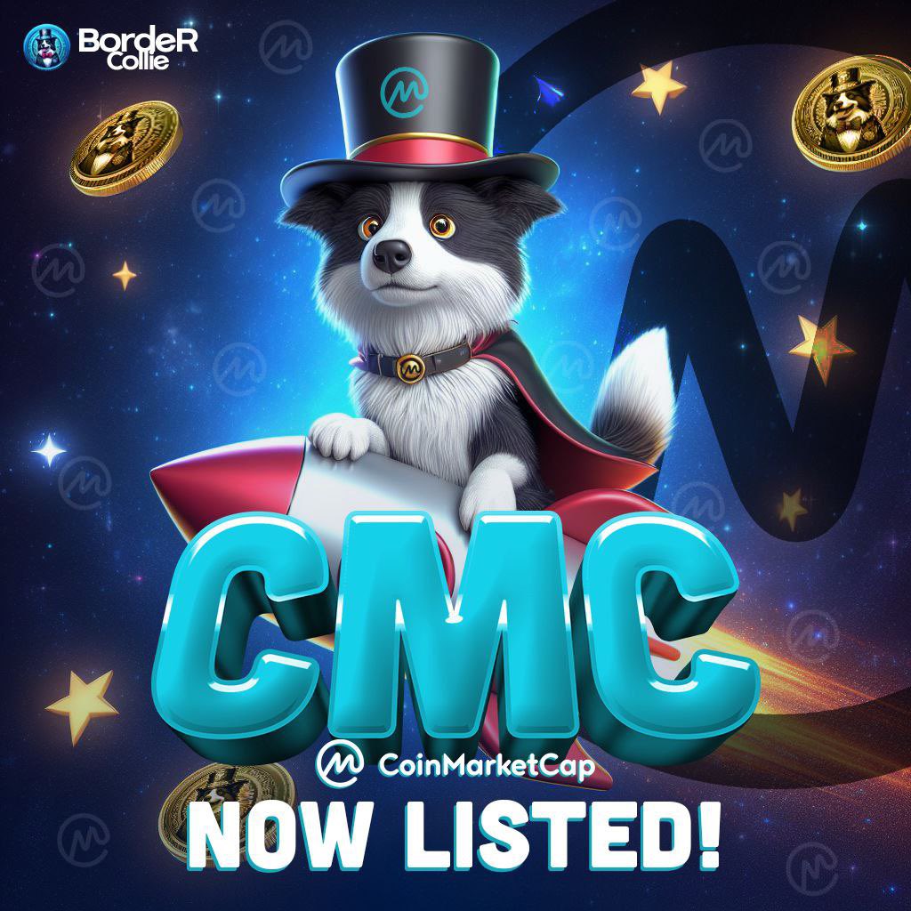 🐶 BORDER COLLIE 🔶 

🔄CMC SUCCESSFULLY APPLIED ✔️✔️

Ⓜ️ coinmarketcap.com/currencies/bor…

🔴✅pinksale.finance/launchpad/0xC6…

📌🚀 15% BUYBACK PINKSALE AT LAUNCH 

<a href="/BorderCollieBSC/">Border Collie BSC</a>
✅ t.me/BorderCollie_B…
✅ bordercolliebsc.com 
🔵 t.me/Border_CollieB…
🚀 x.com/BorderCollieBSC