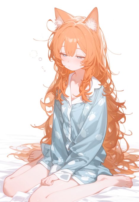 「bed sheet long hair」 illustration images(Latest)