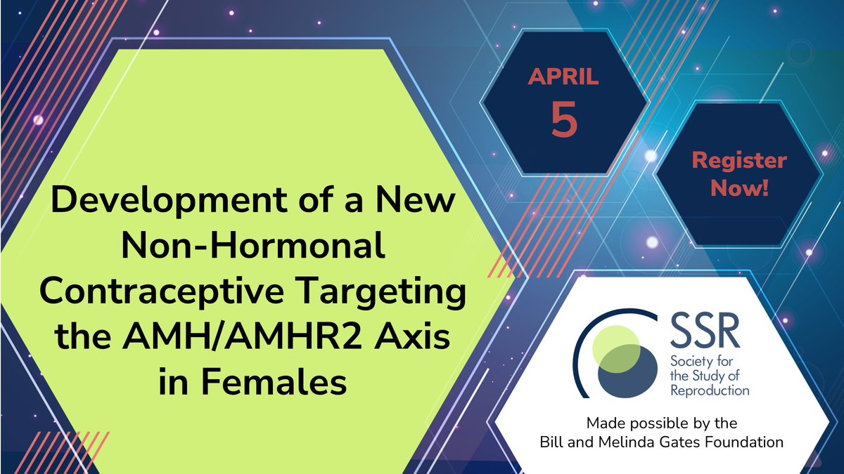 🚨 NEW WEBINAR! On April 5 @ 12 PM ET, Dr. David Pépin of Harvard Medical School will present a webinar titled, "Development of a New Non-Hormonal Contraceptive Targeting the AMH/AMHR2 Axis in Females." Register now: brnw.ch/21wHRXL 

#Repro #ReproductiveResearch #Webinar