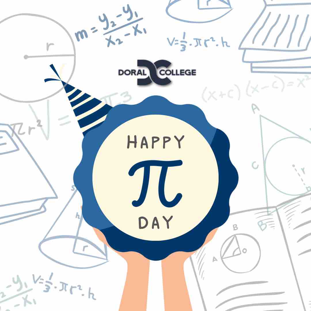 We hope you all have a happy pi day! 🥧

#PiDay #3.14 #Mathematics #Education #DoralCollege