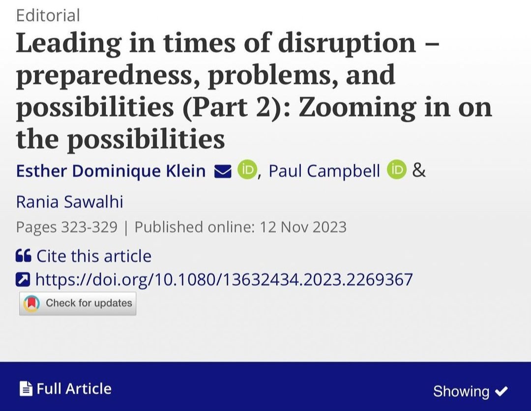 ICSEI_ELN's tweet photo. Dive into our special issue with @slamjrnl. Pleased to share
Part 1 https://t.co/whIBnKx3zO
Part 2 https://t.co/PWLTaoCN8w
Part 3 https://t.co/tEYT8zHERU
Let's spark discussions and exchange 💡 

Happy reading!

@ICSEIglobal
@PCampbell91 @E_D_Klein @RaniaSawalhi https://t.co/a3XTSuqsH5
