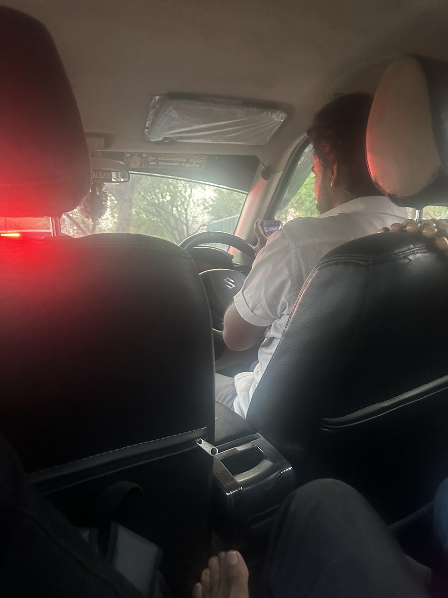 Narang_Sahab's tweet photo. The driver is watching YouTube as well, while driving and charging premium money for non AC cab. Not sure how it can get worse than this. https://t.co/RtakcGIkzo