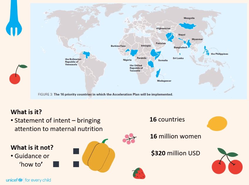 JKavle's tweet image. @unicef maternal #nutrition acceleration plan webinar: 🔑 points 
1. Statement of intent, not guidance for 2024-25
2. Estimated cost of $20 per pregnancy- $16 million total
3. Outlines minimum essential package to ensure successful transition to MMS -16 countries #maternalhealth