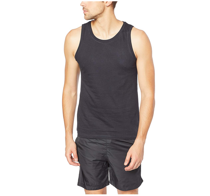 Regata Básica Masculina Em Malha De Algodão