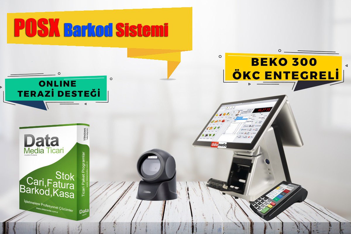 datamediabim's tweet photo. Beko 300 Yazarkasa destekli PosX Barkodlu Satış Sistemimizle artık işletmelerde hesaplaşmak çok kolay. #datamediaticari #datamediaposx #beko300 https://t.co/SiaaUAWc0K