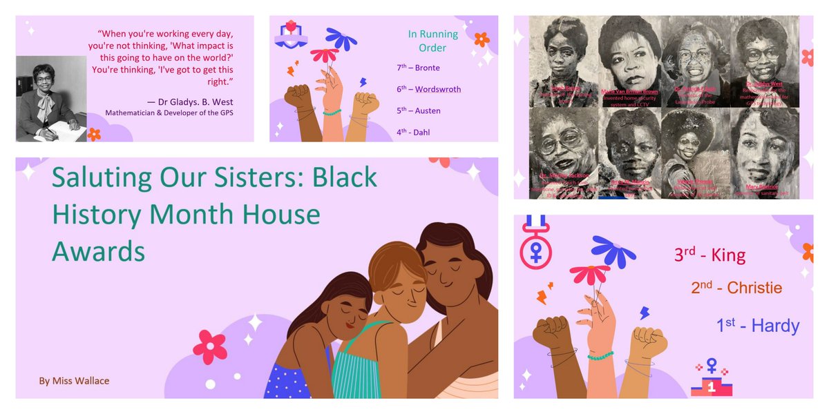 In October, as a school, we celebrated #BlackHistoryMonth. This continued with the amazing projects secondary created over the last few months. Miss Wallace & Mr Walker were overwhelmed looking over these projects.
#SalutingOurSisters #CelebratingHistory #HouseCompetition @BhmUK