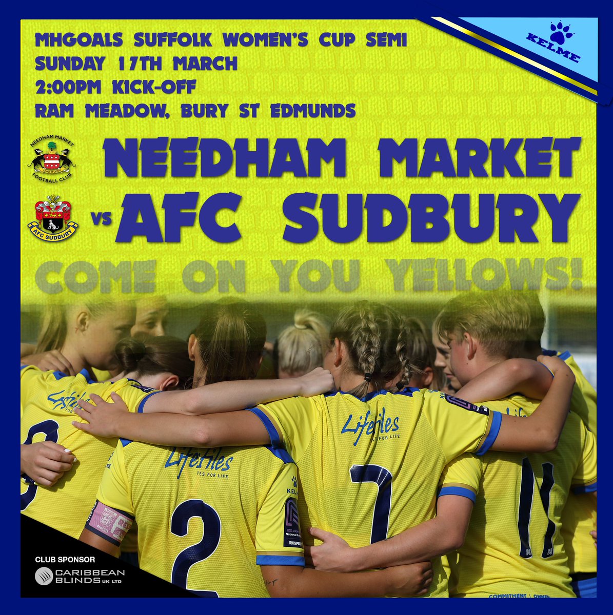 AFCSudbury's tweet photo. The big games just keep on coming.
2 huge games coming up this weekend as firstly on Saturday our Men aim to make it 3 wins on the bounce as they take on @KTFCOfficial @SouthernLeague1 and then on Sunday our Women face @needhammktfc in the @MHGoals Suffolk Women's Cup Semi Final https://t.co/Bz6szOcK2C