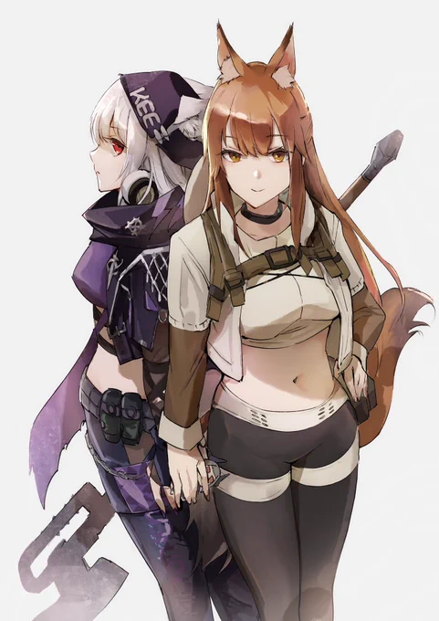 コーデになるとヘソ出し始めるクルビアヴァルポ女子ズ(CV.加隈亜衣)#アークナイツ 