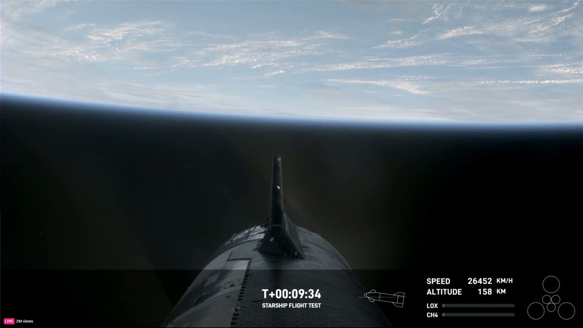 So that'll be the largest thing ever sent to orbit in one launch.