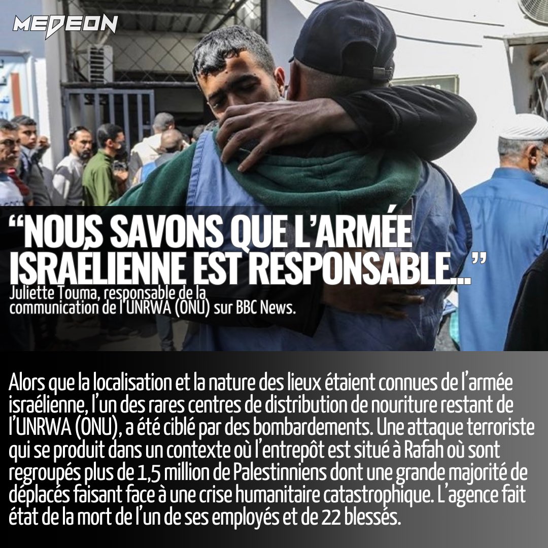 #medeon #info #unrwa #onu #bbc #palestine #gaza #israel