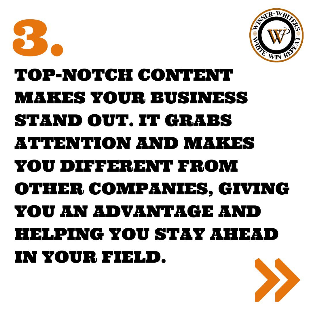 WinnerWriters's tweet photo. Hiring a professional writer for your business can be one of the smartest decisions you make. Here's why

#businessgrowth #contentforsuccess #winnerwriters #contentcreation #copywriting #contentwriting #writer #writingservice https://t.co/8alwpT9fpS