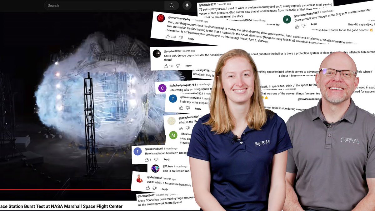 Our full scale burst test film prompted a number of questions on the design of our LIFE Habitat technology. We asked Shawn Buckley - Senior Director, Engineering & Beth Licavoli - Softgoods Certification Lead, to answer your most popular questions. Link: youtu.be/6MarPGKhaTQ