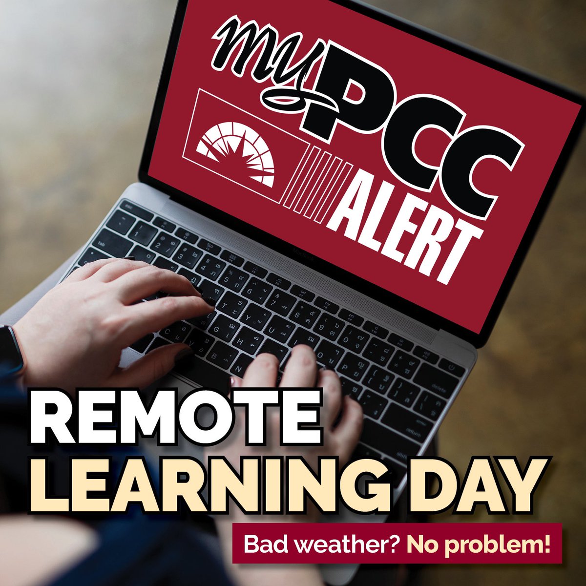 Due to weather, PCC’s Fremont campus will be on remote status Thursday, March 14. Students, check MyCourses for specific class instructions. All nonessential employees will work remotely. Info: pueblocc.edu/weather. #MyPCCAlert